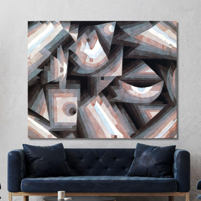 Gradazione Cristallina Paul Klee pkl25 quadro stampato su tela