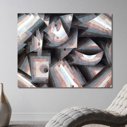 Gradazione Cristallina Paul Klee pkl25 quadro stampato su tela