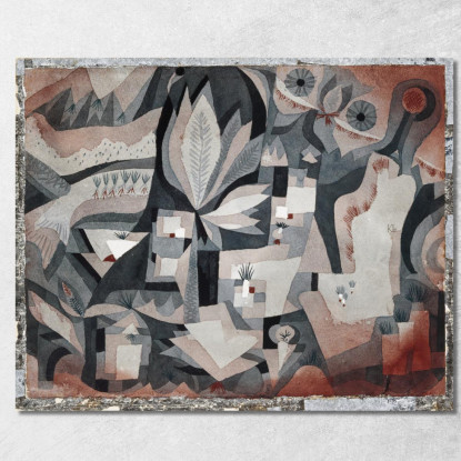 Giardino Più Secco Paul Klee pkl27 quadro stampato su tela