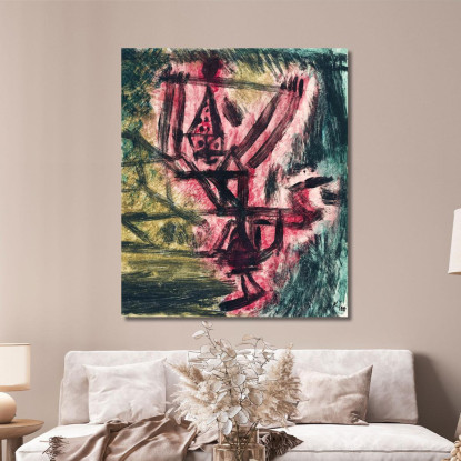 Feuer Clown I Paul Klee pkl31 quadro stampato su tela