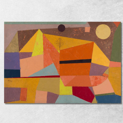 Sereno Paesaggio Montano Paul Klee pkl37 quadro stampato su tela