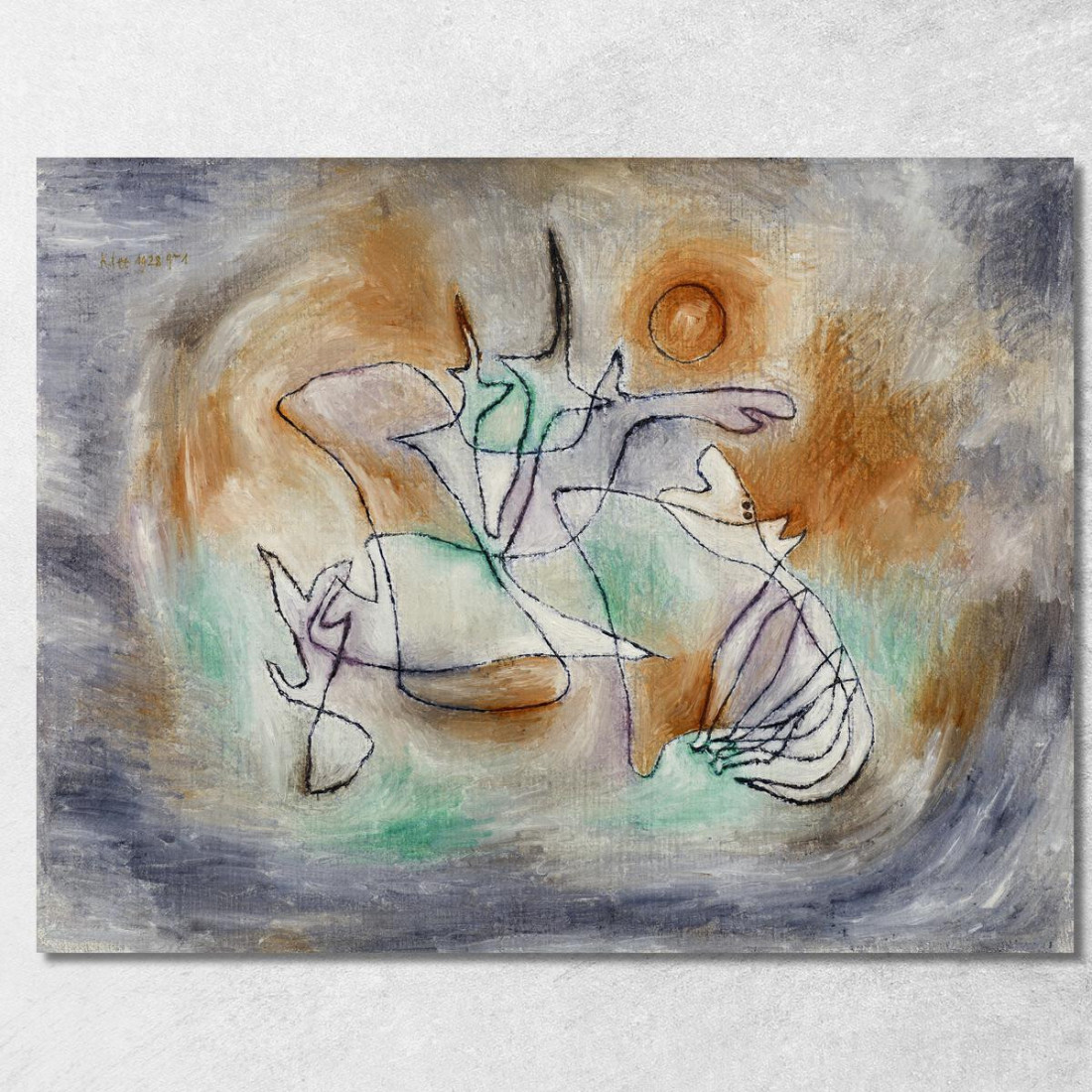 Cane Che Ulula Paul Klee pkl39 quadro stampato su tela