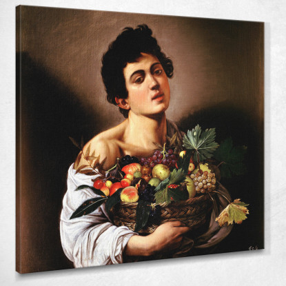 Ragazzo Con Cesto Di Frutta 1593 Caravaggio crv5 quadro stampato su tela