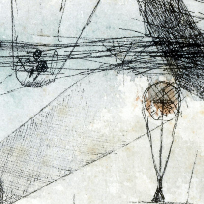 Nel Regno Dell'Aria Paul Klee pkl41 quadro stampato su tela