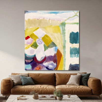 Interno Con L'Orologio Paul Klee pkl43 quadro stampato su tela
