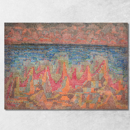 Scogliere Sul Lago Paul Klee pkl46 quadro stampato su tela