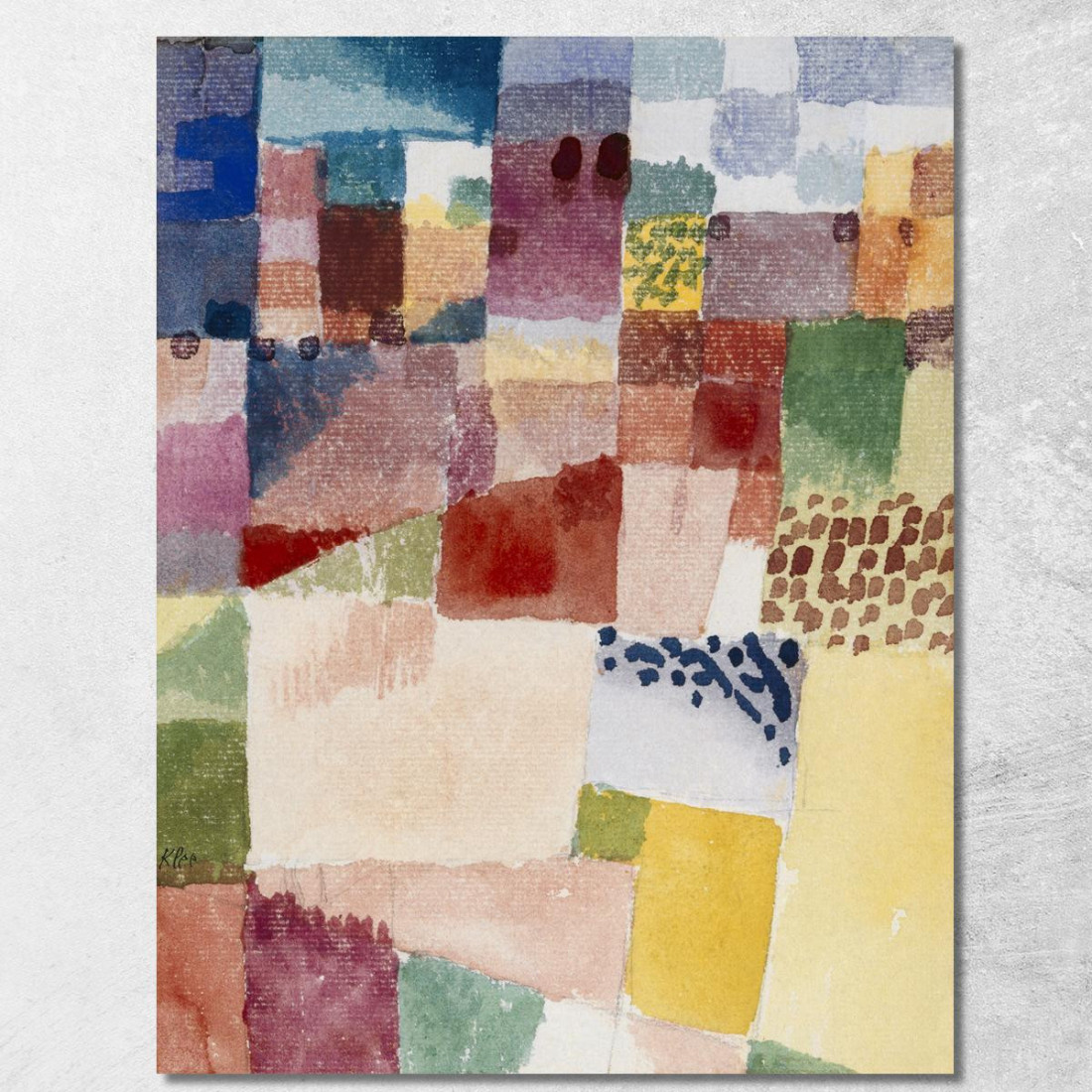 Motivo Di Hammamet Paul Klee pkl54 quadro stampato su tela