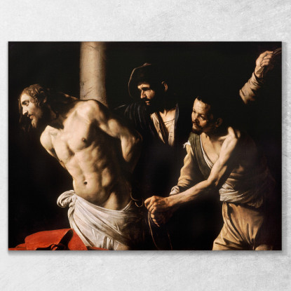 Cristo Alla Colonna Caravaggio crv7 quadro stampato su tela