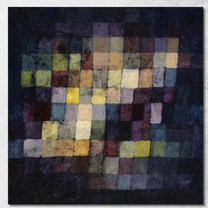 Vecchio Suono Paul Klee pkl58 quadro stampato su tela