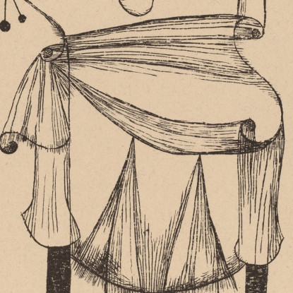 La Strega Con Il Pettine Paul Klee pkl60 quadro stampato su tela