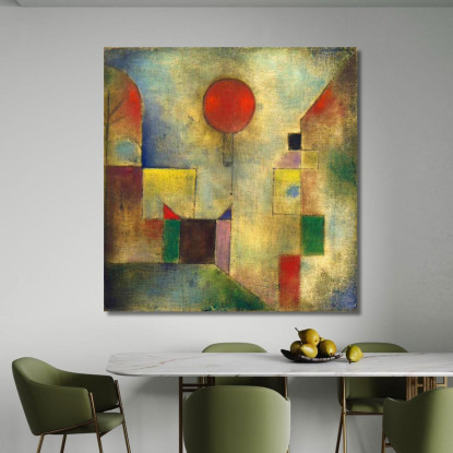 Palloncino Rosso Paul Klee pkl65 quadro stampato su tela