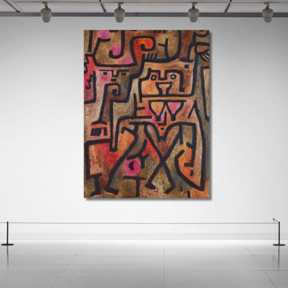 Streghe Della Foresta Paul Klee pkl66 quadro stampato su tela