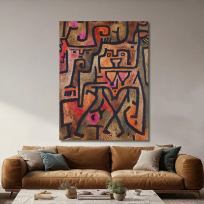 Streghe Della Foresta Paul Klee pkl66 quadro stampato su tela