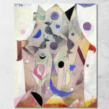 Usignoli Persiani Paul Klee pkl67 quadro stampato su tela