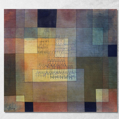 Architettura Polifonica Paul Klee pkl69 quadro stampato su tela