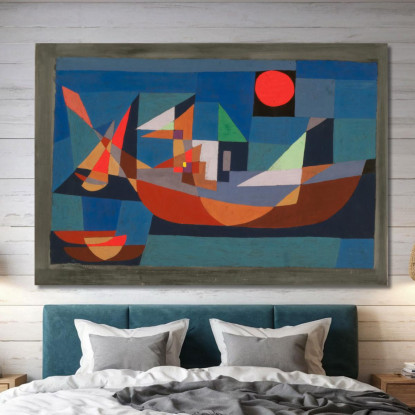 Navi Inattive Paul Klee pkl74 quadro stampato su tela