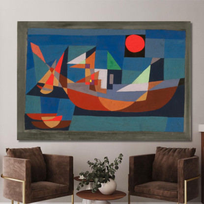 Navi Inattive Paul Klee pkl74 quadro stampato su tela
