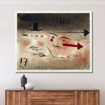 Diciassette Pazzi Paul Klee pkl77 quadro stampato su tela