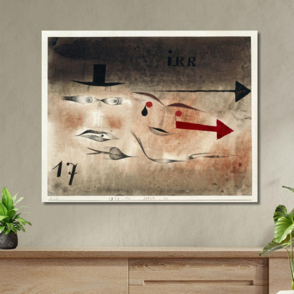 Diciassette Pazzi Paul Klee pkl77 quadro stampato su tela