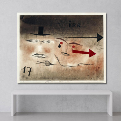 Diciassette Pazzi Paul Klee pkl77 quadro stampato su tela