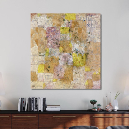 Idillio Suburbano Paul Klee pkl81 quadro stampato su tela