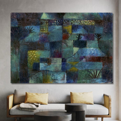 Giardino Terrazzato Paul Klee pkl82 quadro stampato su tela