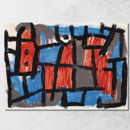 L'Ora Prima Di Una Notte Paul Klee pkl84 quadro stampato su tela