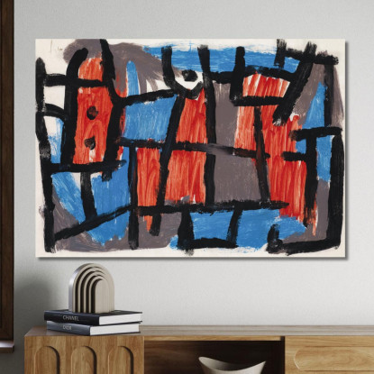 L'Ora Prima Di Una Notte Paul Klee pkl84 quadro stampato su tela