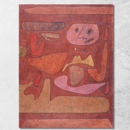 L'Uomo Della Confusione Paul Klee pkl85 quadro stampato su tela