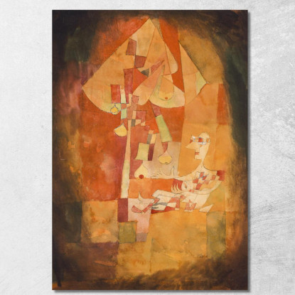 L'Uomo Sotto Il Pero Paul Klee pkl86 quadro stampato su tela