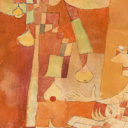 L'Uomo Sotto Il Pero Paul Klee pkl86 quadro stampato su tela