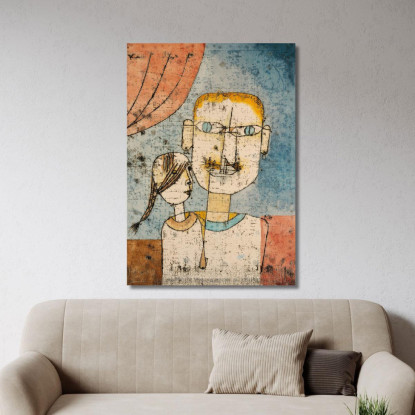 Adamo E La Piccola Eva Paul Klee pkl103 quadro stampato su tela