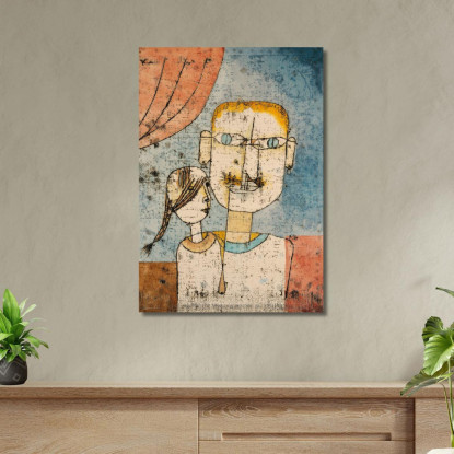 Adamo E La Piccola Eva Paul Klee pkl103 quadro stampato su tela