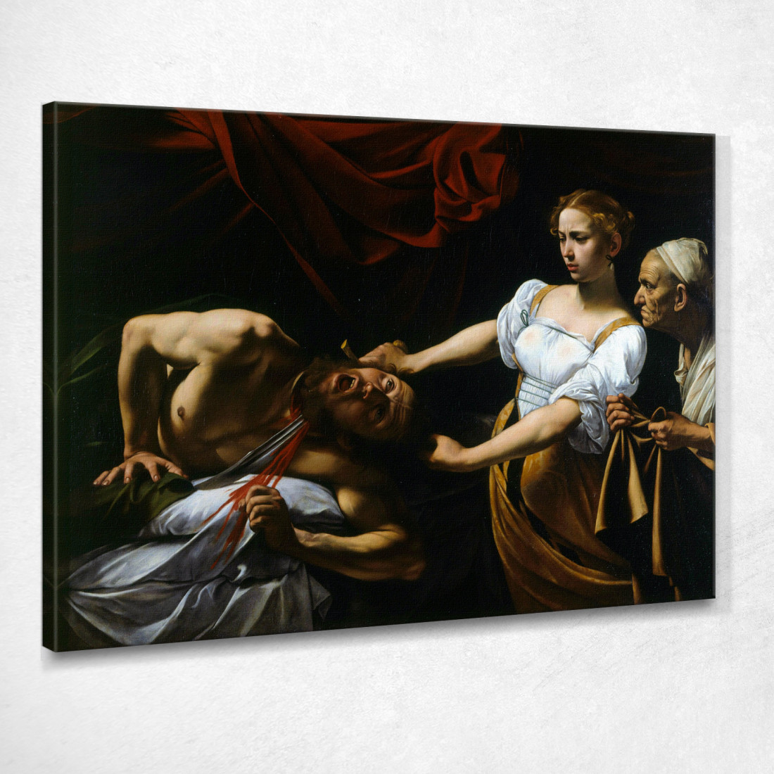 Giuditta Decapita Oloferne Caravaggio crv15 quadro stampato su tela