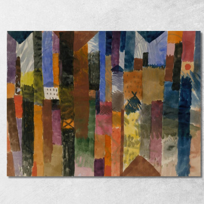 Prima Della Città Paul Klee pkl107 quadro stampato su tela