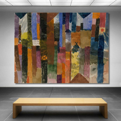 Prima Della Città Paul Klee pkl107 quadro stampato su tela