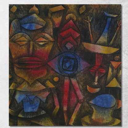 Collezione Di Figurine Paul Klee pkl116 quadro stampato su tela