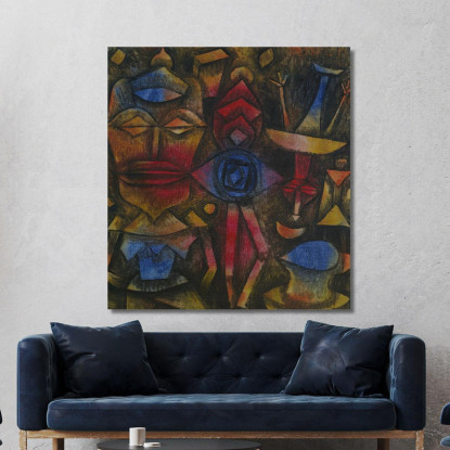 Collezione Di Figurine Paul Klee pkl116 quadro stampato su tela