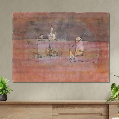 Episodio Prima Di Una Città Araba Paul Klee pkl119 quadro stampato su tela
