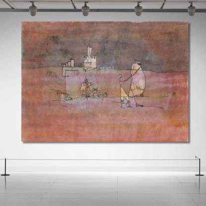 Episodio Prima Di Una Città Araba Paul Klee pkl119 quadro stampato su tela