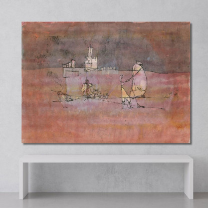 Episodio Prima Di Una Città Araba Paul Klee pkl119 quadro stampato su tela