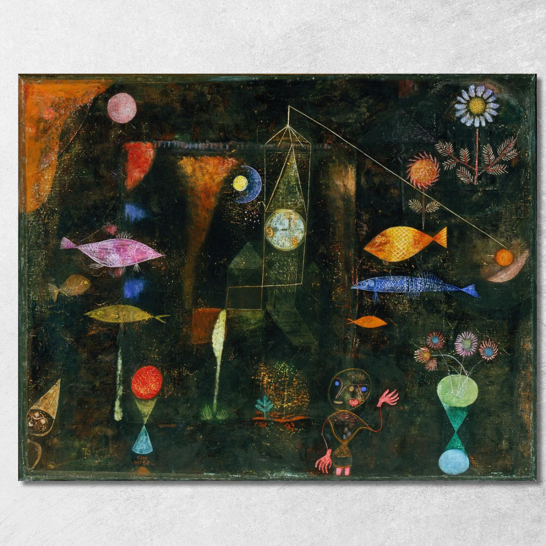 Magia Dei Pesci Paul Klee pkl121 quadro stampato su tela