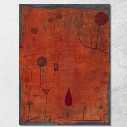 Frutti In Rosso Paul Klee pkl122 quadro stampato su tela