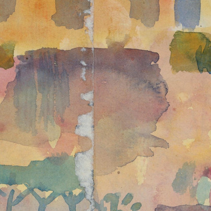 Giardino A St. Germain Il Quartiere Europeo Vicino A Tunisi Paul Klee pkl124 quadro stampato su tela