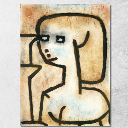 Ragazza In Lutto Paul Klee pkl127 quadro stampato su tela