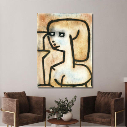 Ragazza In Lutto Paul Klee pkl127 quadro stampato su tela