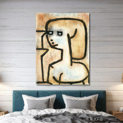 Ragazza In Lutto Paul Klee pkl127 quadro stampato su tela