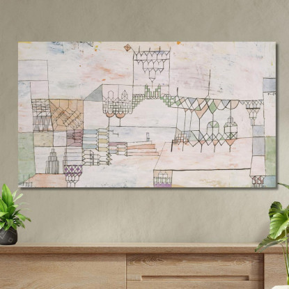 Sala Grande Per Cantanti Paul Klee pkl128 quadro stampato su tela