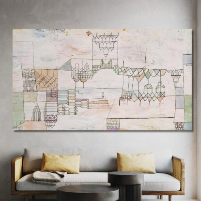 Sala Grande Per Cantanti Paul Klee pkl128 quadro stampato su tela