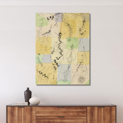 Insetti Paul Klee pkl132 quadro stampato su tela